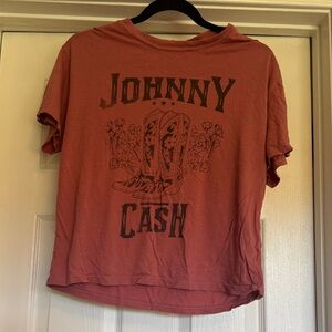 Daydreamer Johnny Cash Graphic Tee - Pink